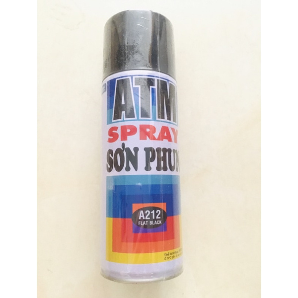 Sơn xịt, sơn phun atm a212 đen mờ