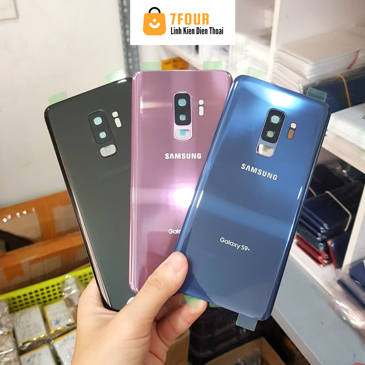 Nắp lưng Samsung S9/ S9 Plus có kính camera và keo viền
