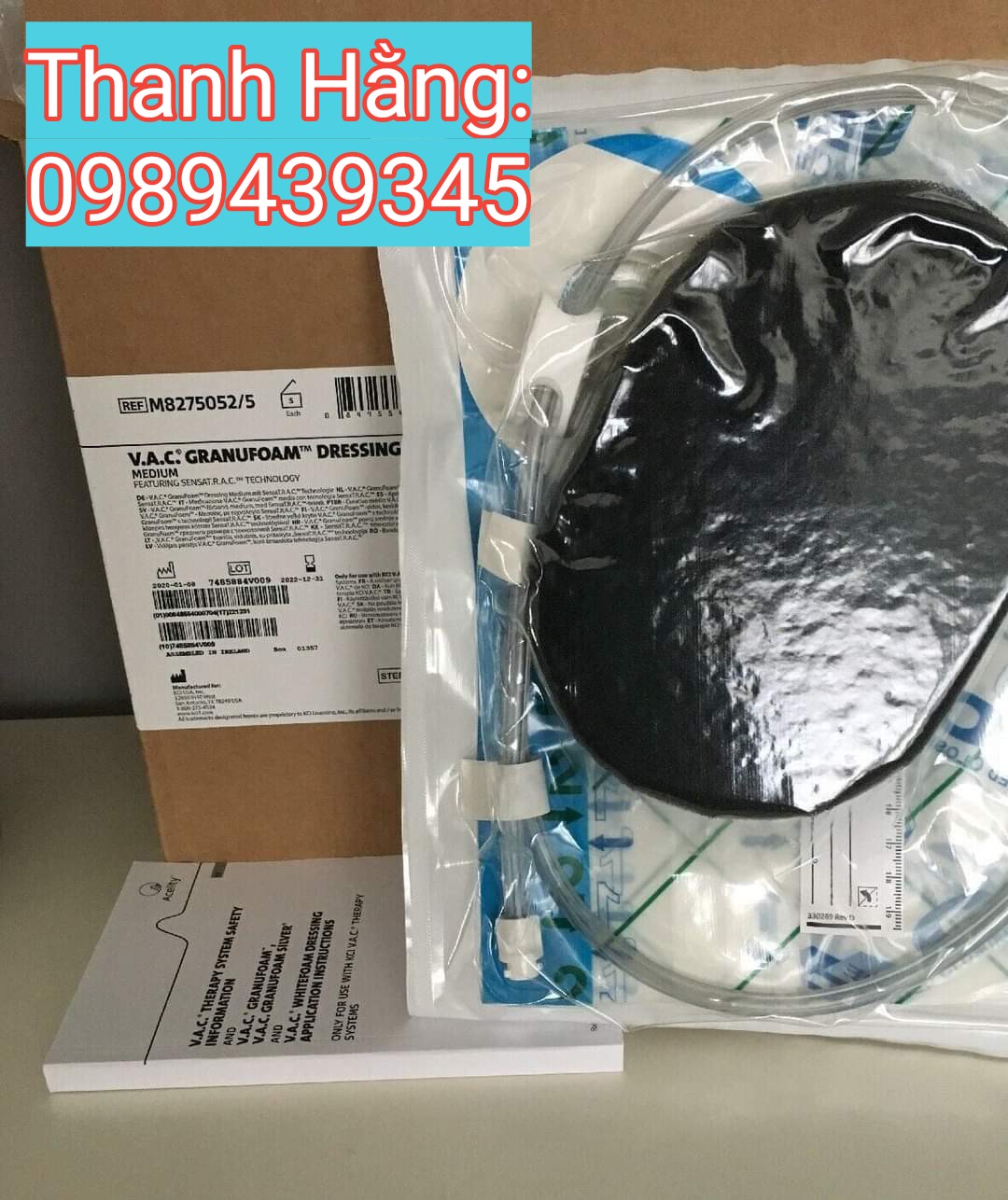 CURAVAC (VAC) ( Bộ thay băng hút áp lực âm) Size M