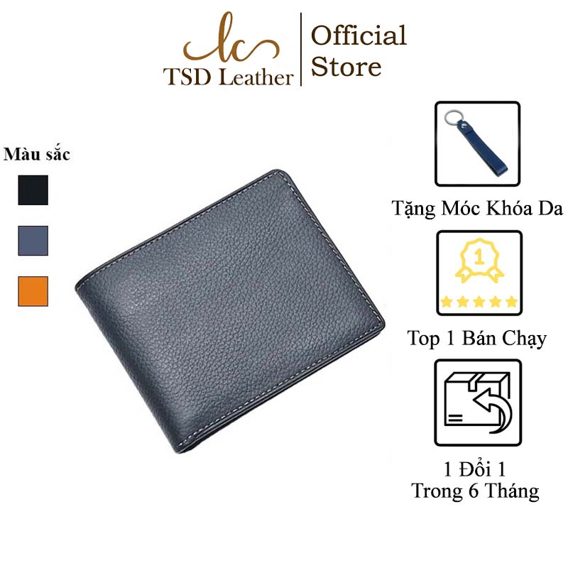 Ví Nam Mini Cầm Tay Da Bò Cao Cấp KT01 Bóp Nam Thời Trang Dáng Đứng Dáng Ngang Nhỏ Gọn Thiết Kế Nhiều Ngăn Hiện Đại - TSD Leather