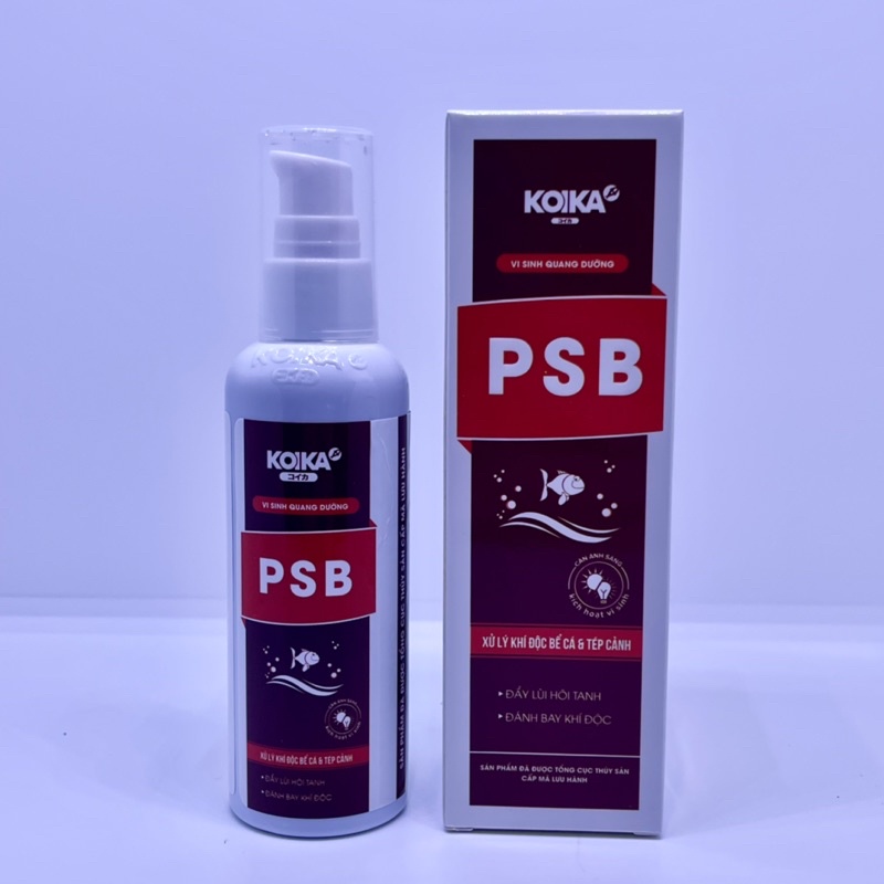 Koika PSB - Vi Sinh Quang Dưỡng. Đẩy lùi mùi hôi tanh, xử lí khí độc bể cá