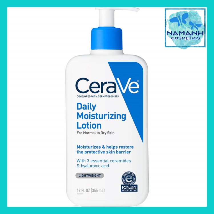 Sữa dưỡng thể cho da khô và nhạy cảm CeraVe Daily Moisturizing Lotion với ceramides, hyaluronic acid 355ml