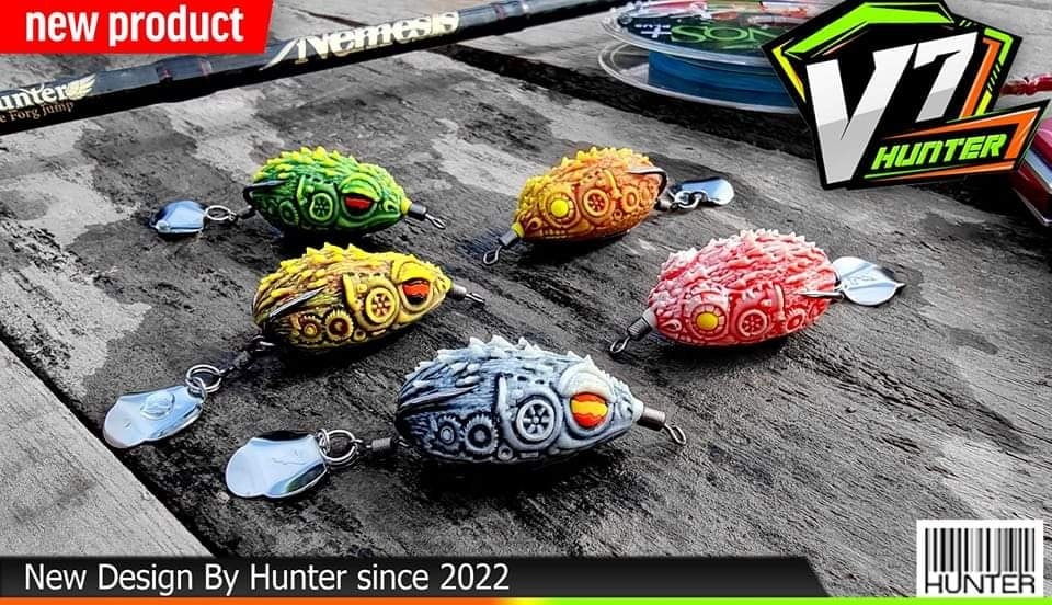 01 mồi lure hunter v7 made in thailand new 2022. chuyên lure cá lóc .v.v.