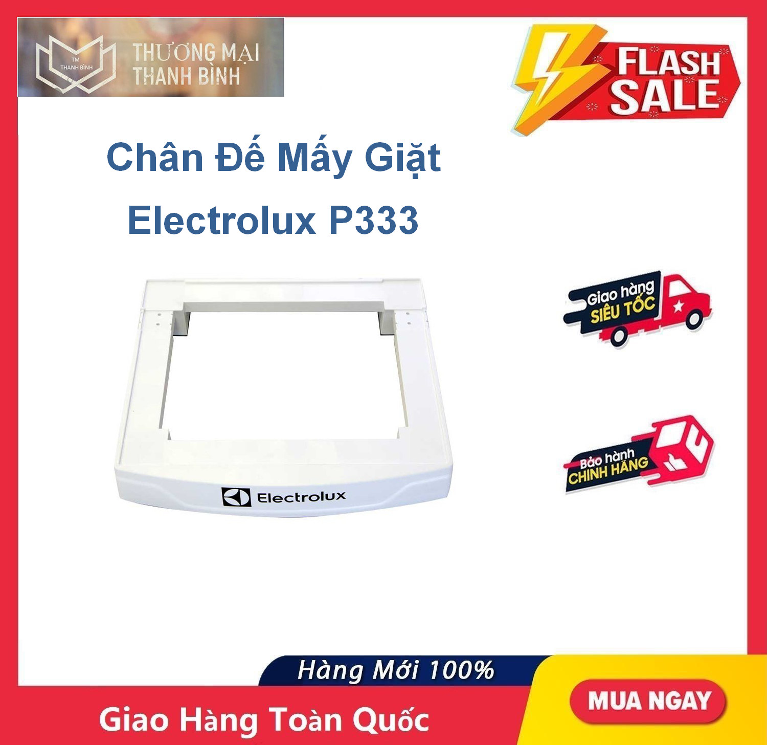 Chân đế máy giặt Electrolux PN333 - Sử dụng cho tất cả các loại máy giặt Cửa Trước ( Loại Trừ Máy giặt LG và Samsung )