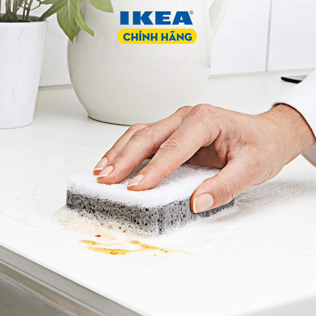[HCM] BỘ 03 MÚT RỬA CHÉN IKEA CHÍNH HÃNG –  SVAMPIG