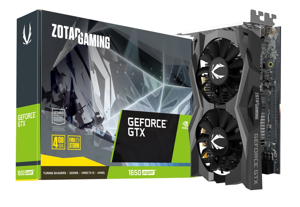 New VGA GTX1650s Zotac Super 4GD6 Gaming 2Fan BH 36 tháng