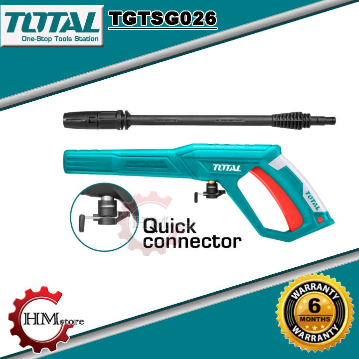 Vòi xịt tăng áp Total TGTSG026, chất liệu vỏ nhựa - Vòi rửa xe tăng áp siêu mạnh, vòi rửa xe máy, vòi xịt tăng áp rửa xe - Thương Hiệu Total - HẢI MY STORE