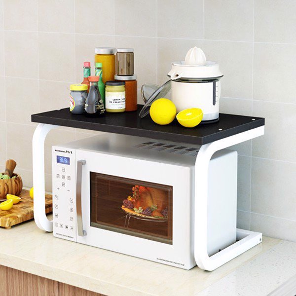 [HCM]KỆ GỖ MDF ĐỂ LÒ VI SÓNG CHỮ C NHÀ BẾP(KỆ CHỮ C) - KỆ GỖ ĐỂ LÒ VI SÓNG SANG TRỌNG TRONG NHÀ BẾP - KỆ GỖ TIẾT KIỆM KHÔNG GIAN- KỆ GỖ ĐỂ LÒ VI SÓNG MẪU MỚI NHẤT -  MẶT GỖ MDF PHỦ MELAMIN DÀY 1CM