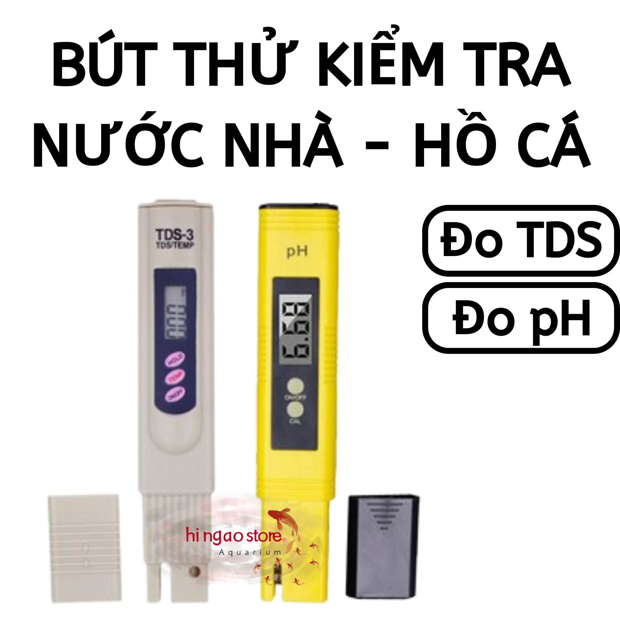 Bút đo TDS, bút đo độ pH kiểm tra nguồn nước, nước hồ cá - Phụ kiện thủy sinh | Hingaostore.
