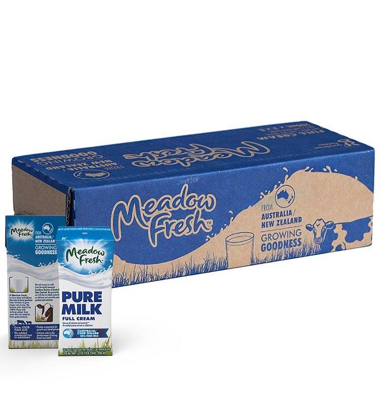 Sữa tươi Meadow Fresh hộp 1 lit, thùng 12 hộp