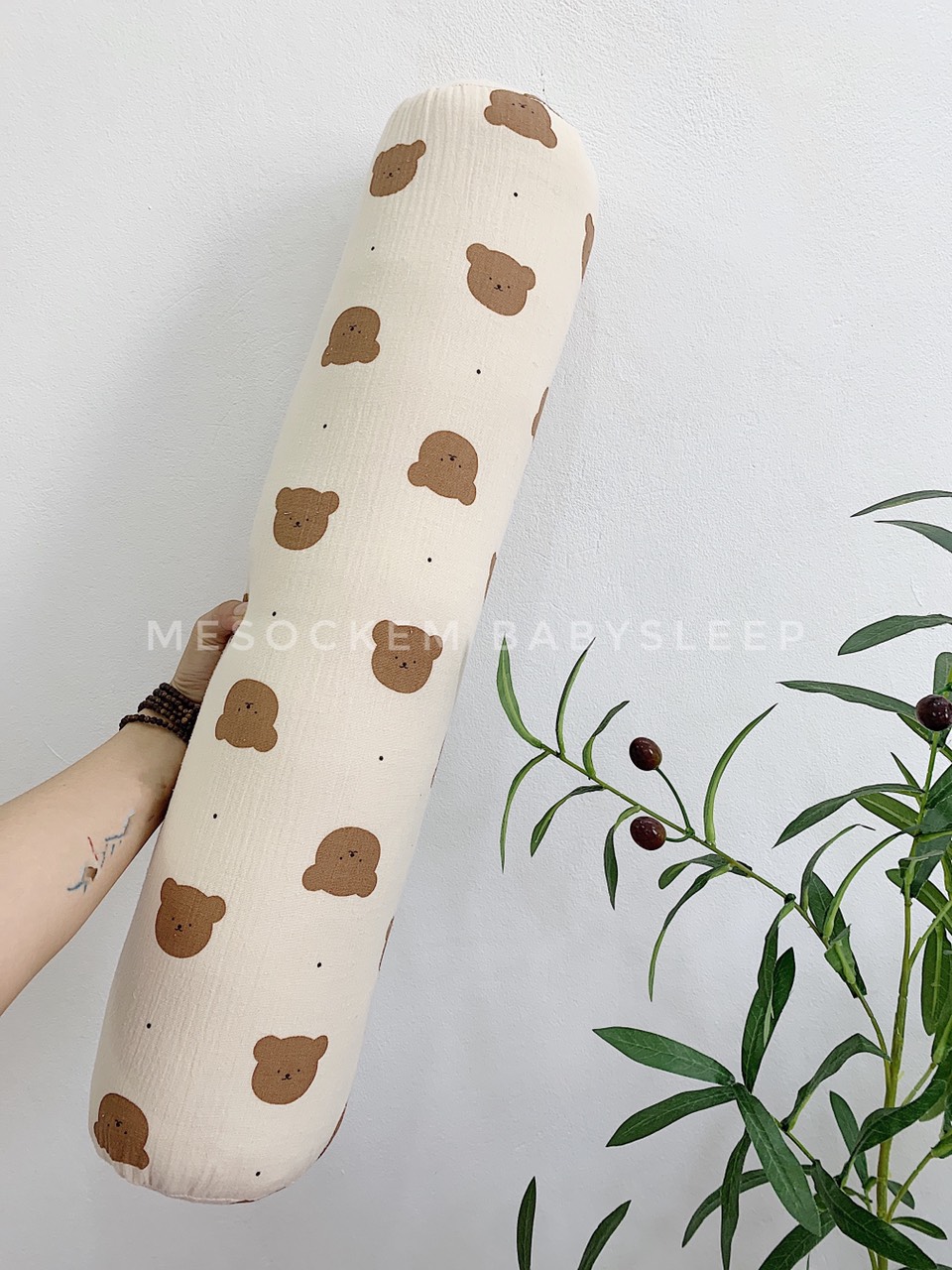 Gối ôm cho bé vải muslin organic MESOCKEM