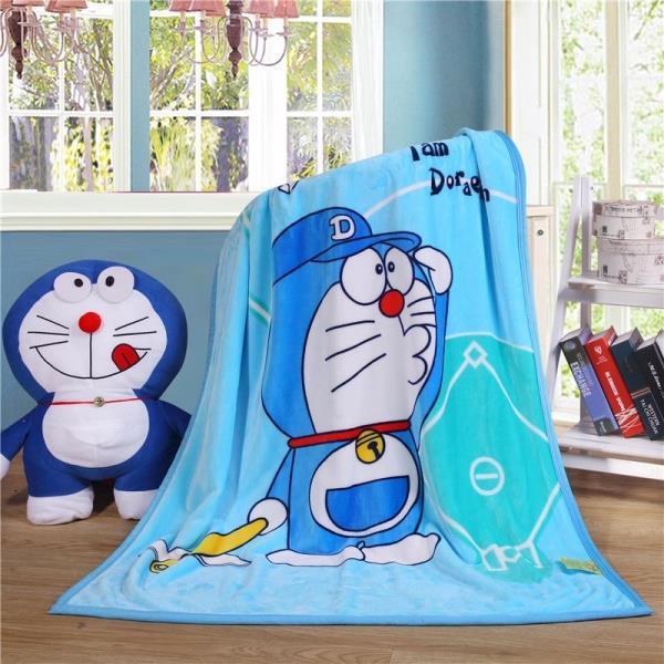 Chăn tuyết siêu mịn mẫu doremon siêu đẹp mịn 1m6x2m