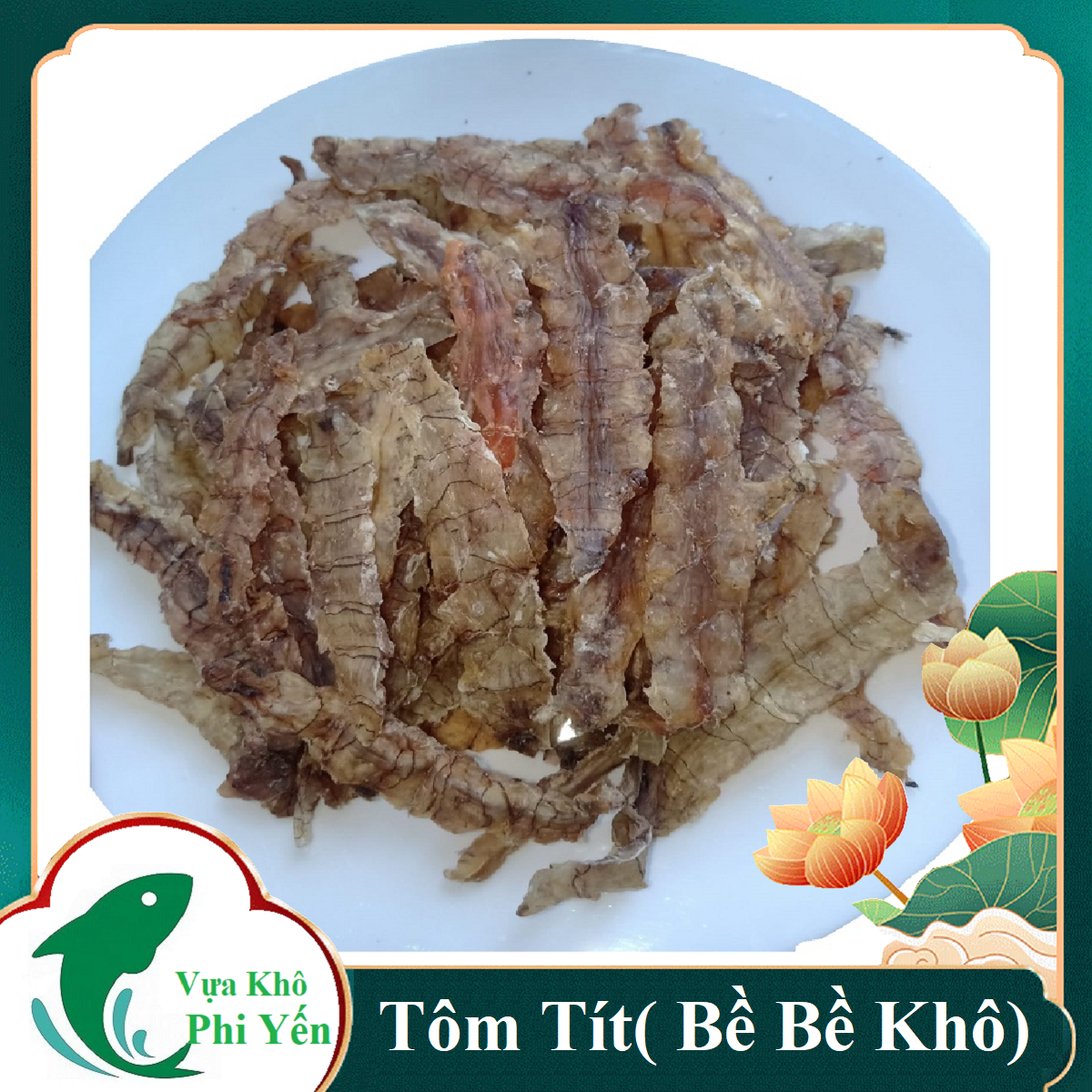 Khô tôm tít siêu thịt -bề bề khô, tôm tít khô cà mau, không tẩm gia vị trọng lượng 1kg, 500gr, 250gr