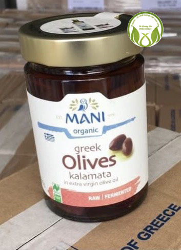 Trái Olive Kalamata hữu cơ 280gr - Organic Olives in Olive Oil