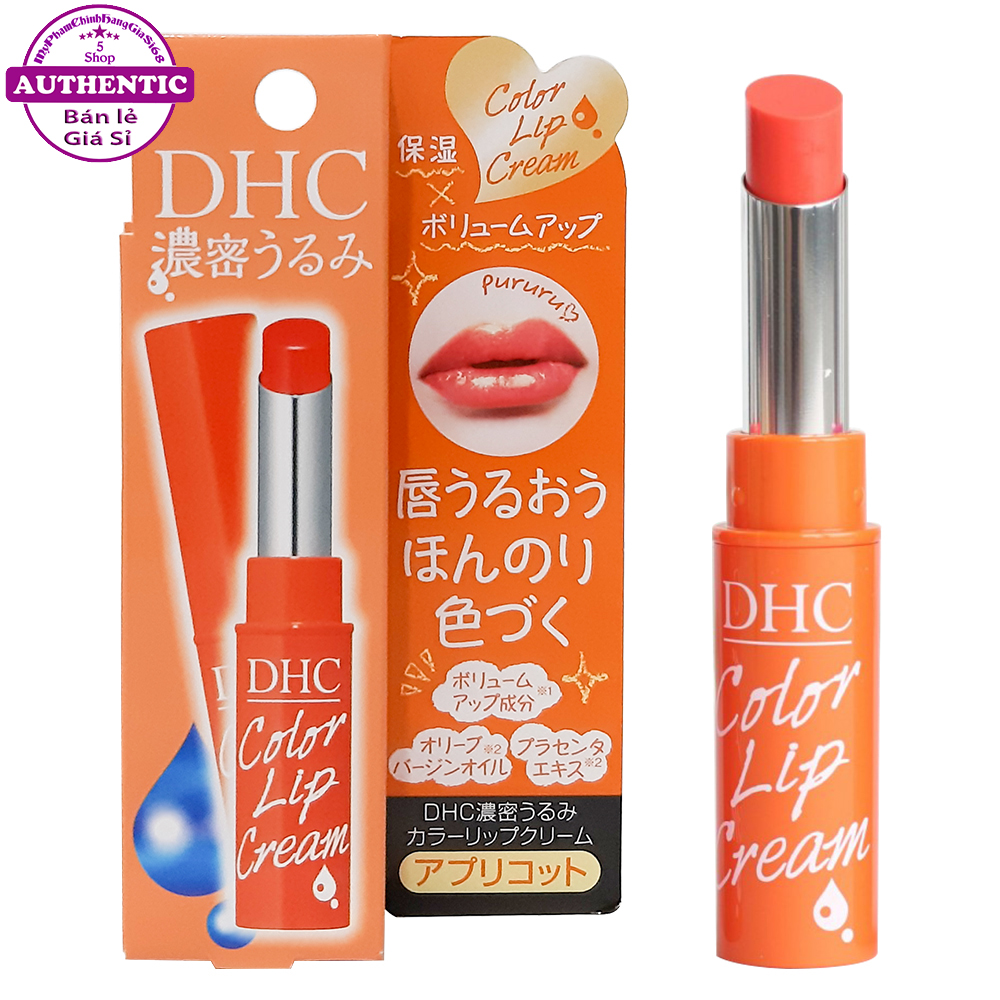 Son Dưỡng Có Màu DHC Color Lip Cream ngừa và giảm Thâm Môi NHẬT BẢN - CAM