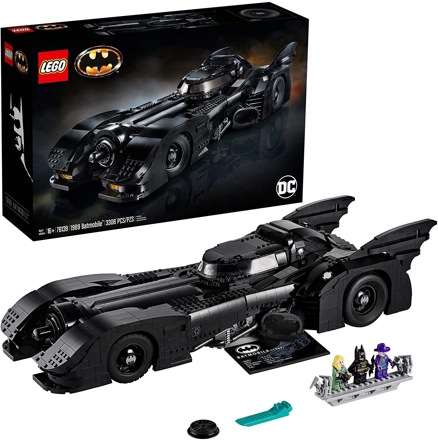 phiên bản giới hạn Bộ xây dựng LEGO DC Batman 1989 Batmobile 76139 (  miếng) 