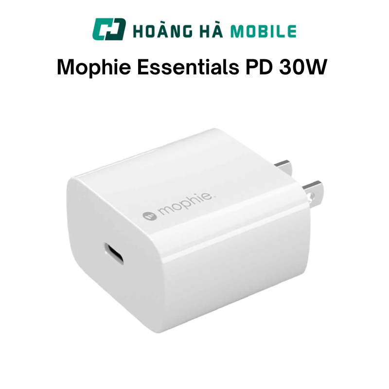 Sạc mophie Essentials PD 30W USB-C GaN - Chính hãng