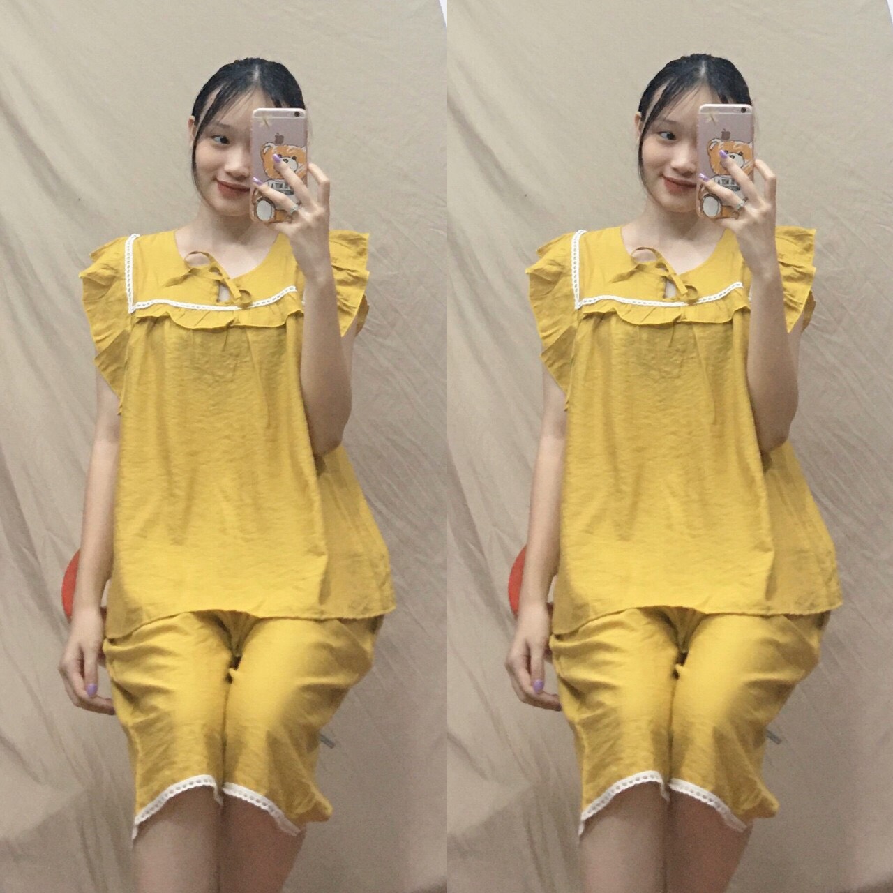 Đồ bộ bầu mặc nhà mùa hè