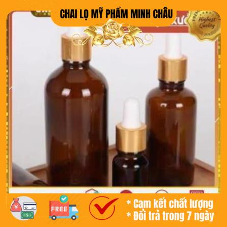 Lọ đựng tinh dầu bóp giọt khoen vàng / chai lọ chiết mỹ phẩm