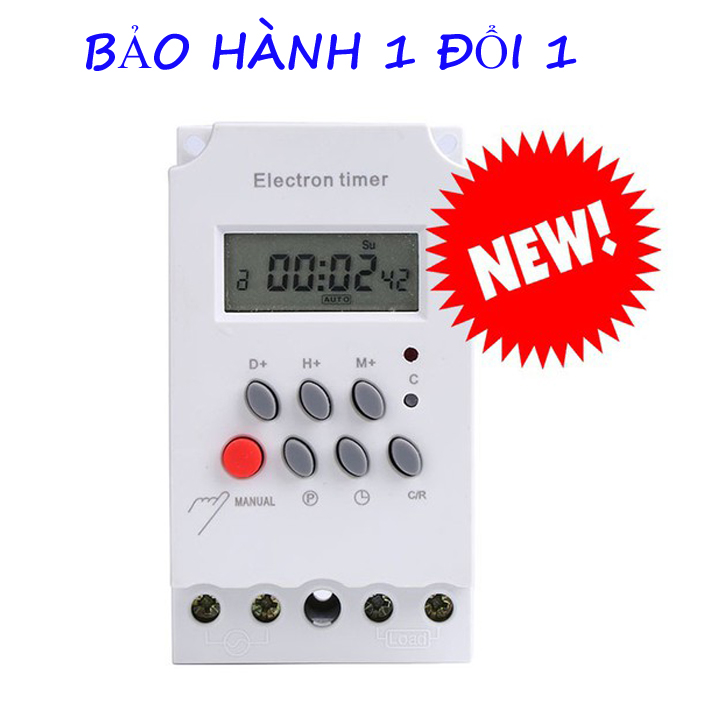 Bộ công tắc điện hẹn giờ bật tắt điện tự động chuẩn công nghiệp electron timer KG316T-II có khóa phím