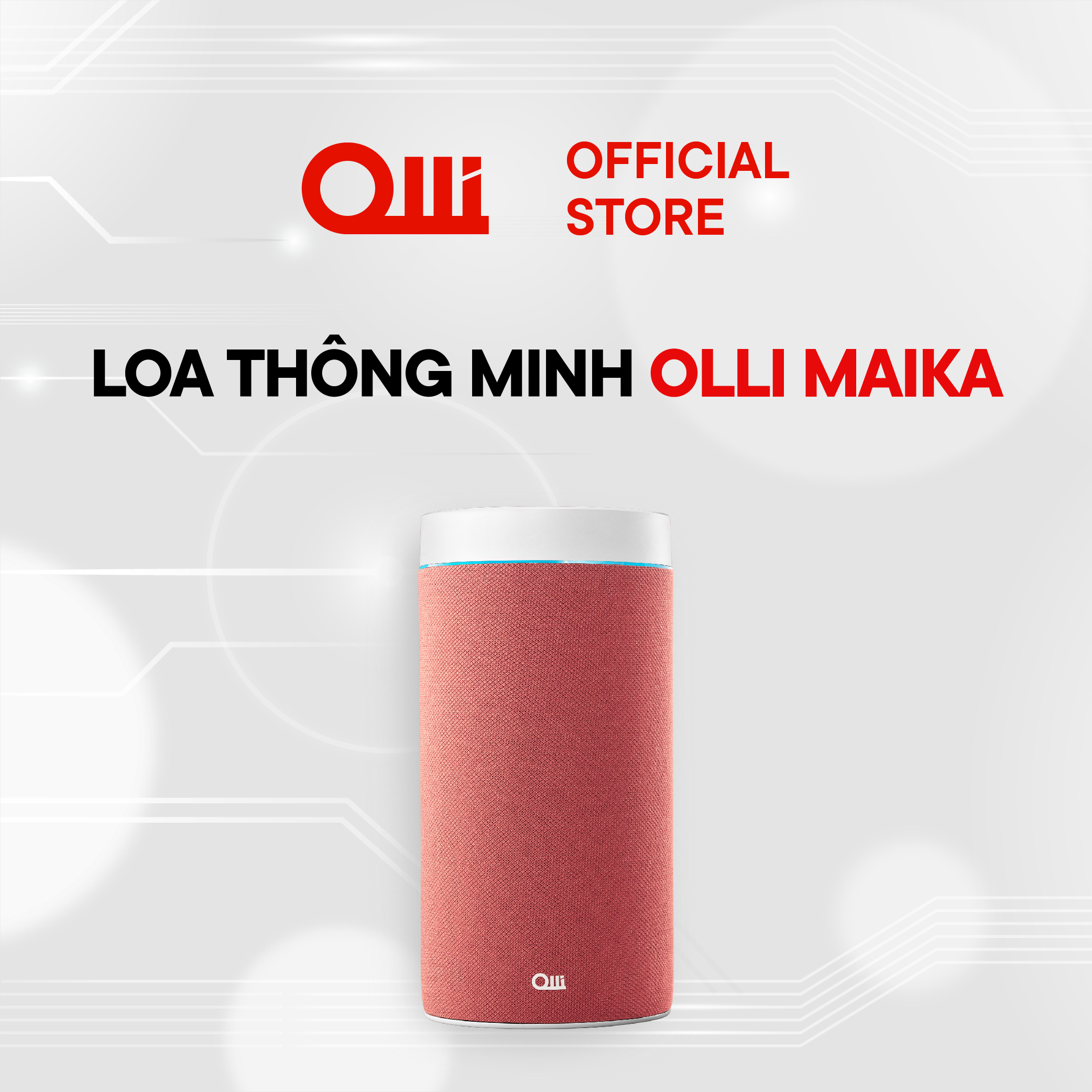 Loa thông minh OLLI MAIKA - Hồng Cổ Điển