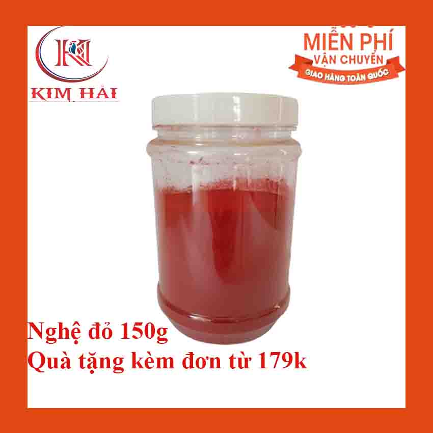 (quà tặng kèm đơn hàng 179k) nghệ đỏ cho gà đá 150g,xay 100% từ củ nghệ đỏ xà cừ ,siêu mịn,bám dính tốt,màu nghệ đỏ nguyên chất đẹp.