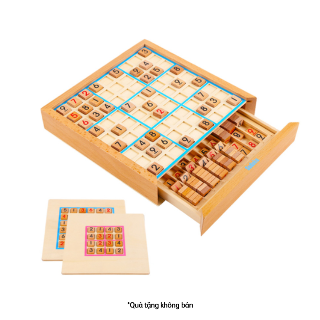 [QUÀ TẶNG KHÔNG BÁN] Đồ Chơi Gỗ Sudoku Trò Chơi Trí Tuệ Phát Triển Tư Duy