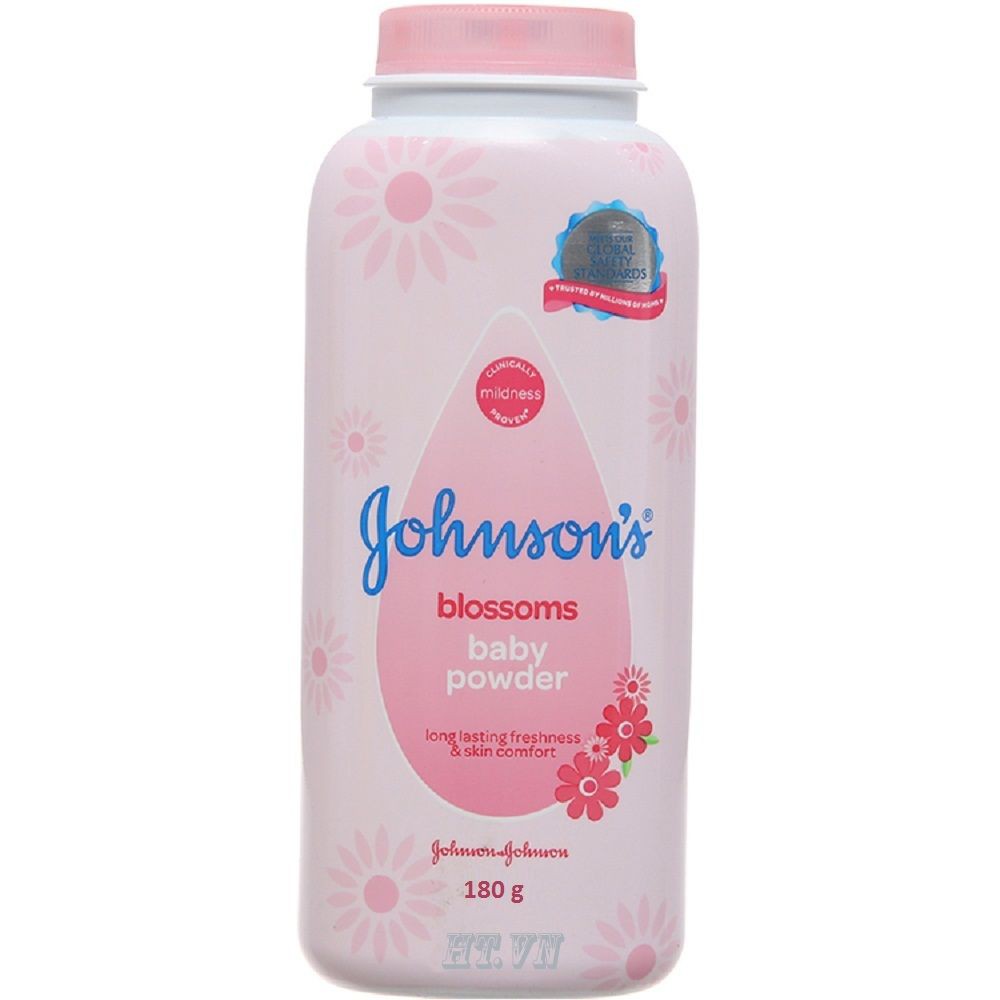 Phấn thơm Johnson s Blossoms Baby Powder hương hoa ngăn ngừa mẫn ngứa