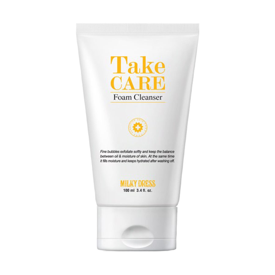 Sữa rửa mặt cho da dầu và mụn Milky Dress Anti Trouble Foam Cleanser