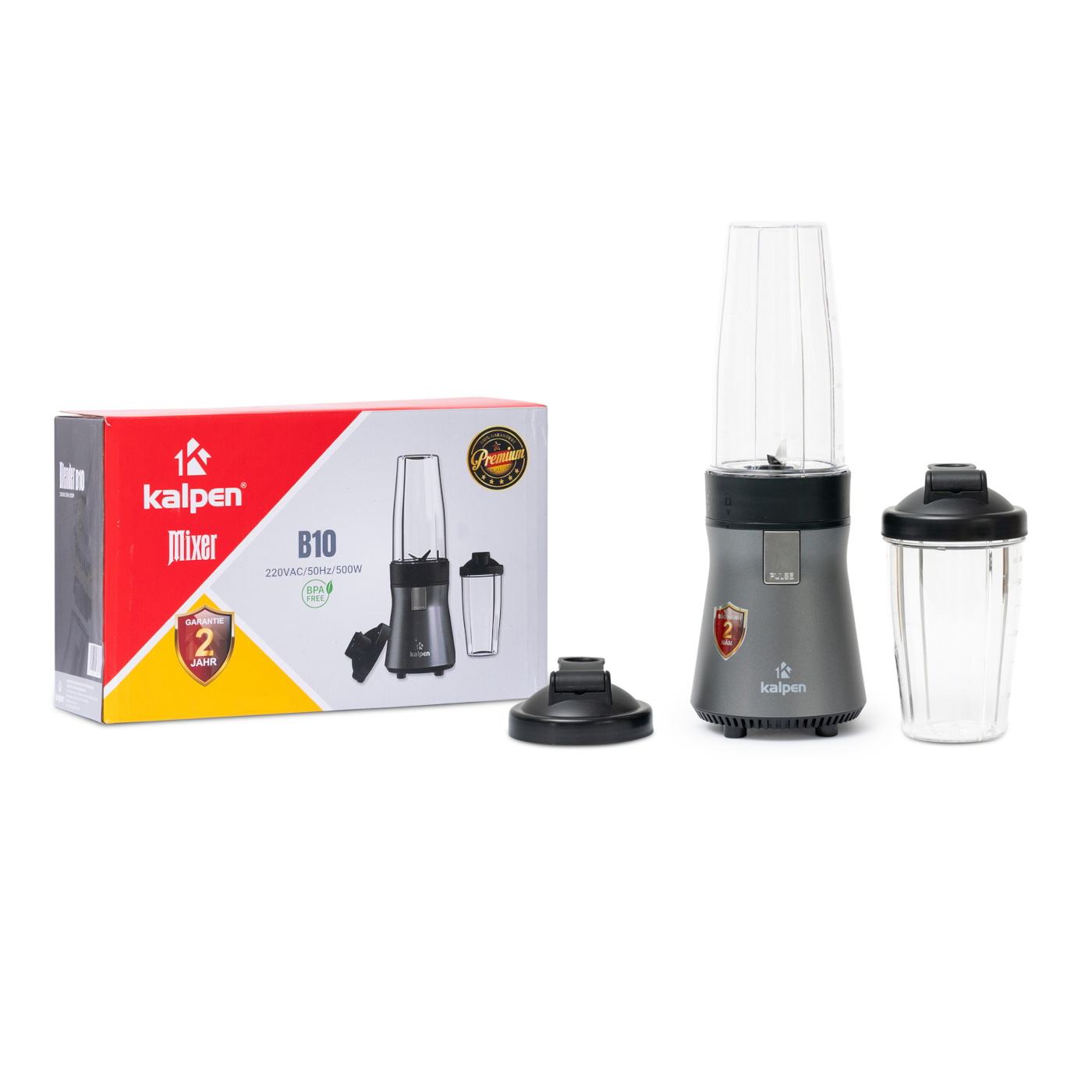 Máy xay sinh tố 2 cối kalpen b5/b10 công suất 700w, hàng đức bảo hành 2 năm