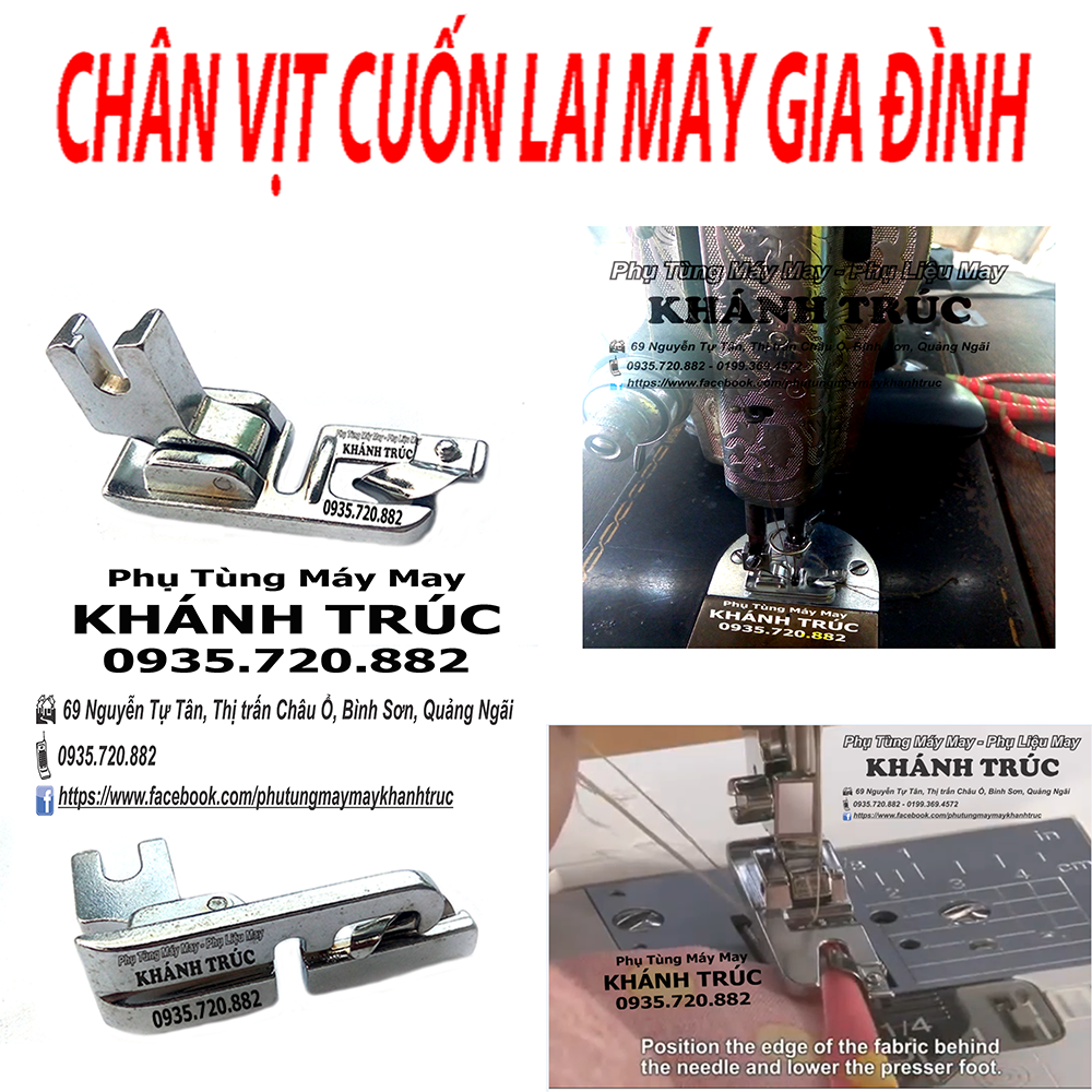 Chân vịt cuốn lai máy may gia đình