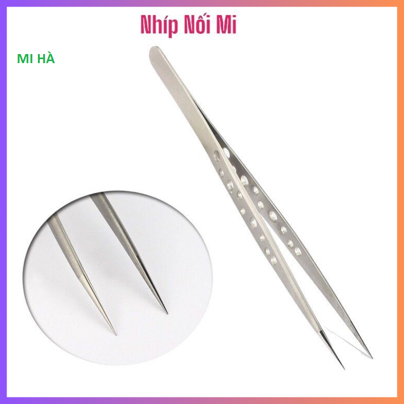 Nhíp lỗ thẳng dùng để tách mi ,nhíp nối mi classic, làm mi gạt. gắp lông yến nhíp gắp linh kiện điện tử, nhíp nối mi_cây gắp mi_kẹp gắp mi_cây vuốt mi