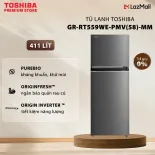 [Freeship Toàn Quốc] Tủ Lạnh Toshiba Inverter 411 Lít GR-RT559WE-PMV(58)-MM - PureBIO Kháng khuẩn, Khử Mùi