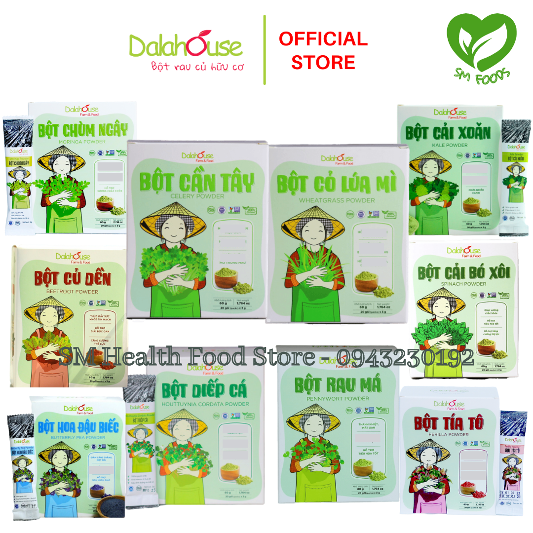 Bột Rau Củ Nguyên Chất Sấy Lạnh Dalahouse
