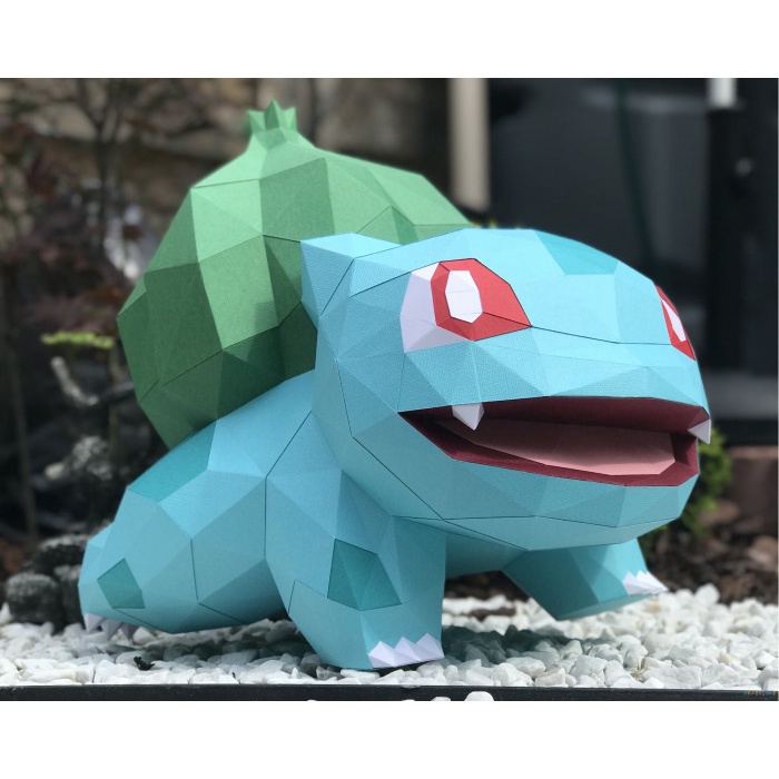 Mô hình giấy pokemon Bulbasaur
