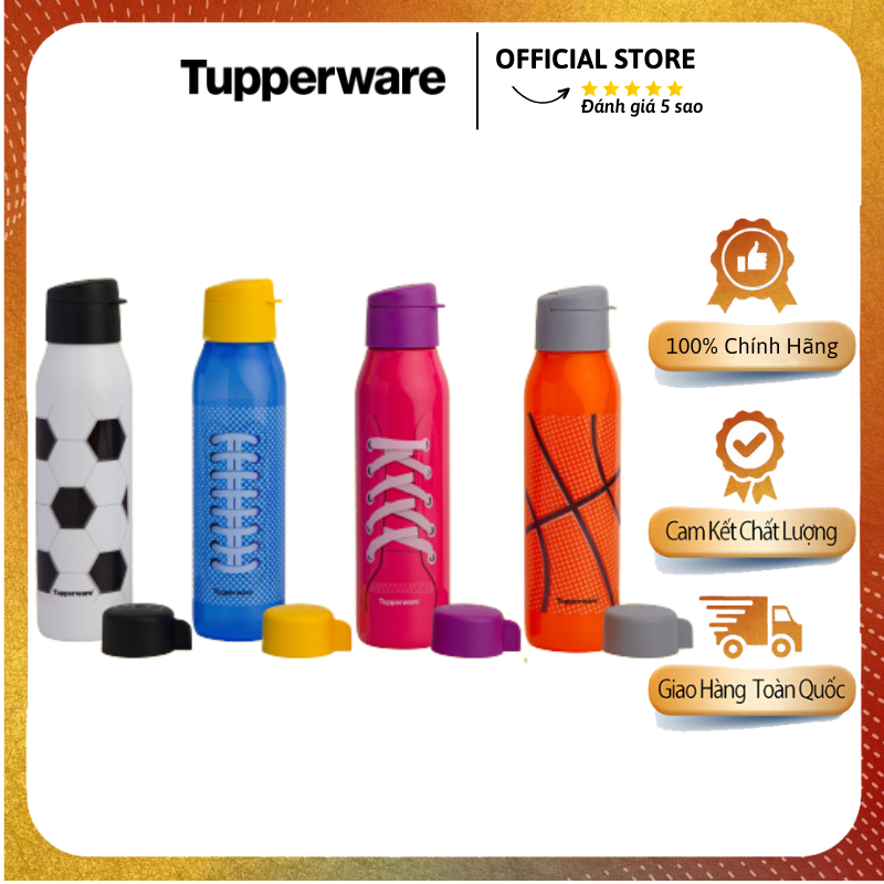 Bình nước tupperware 500ml eco fancy - tupperware mall hcmc