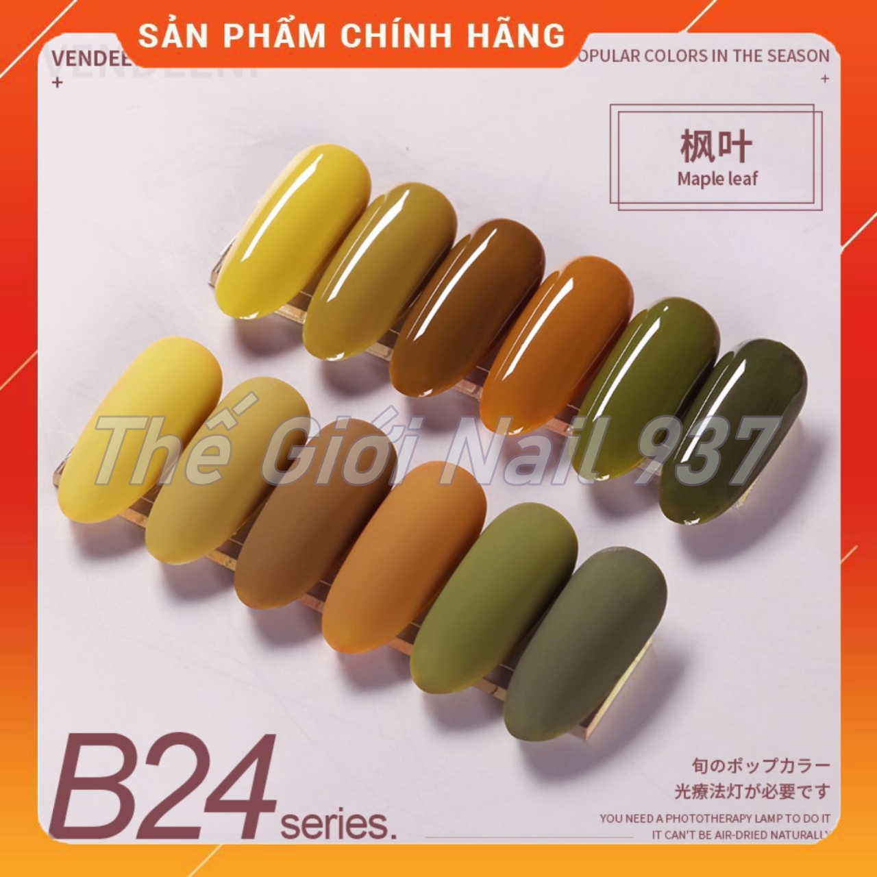 Sơn gel as chai đỏ mã b24 - 15ml - lẻ màu