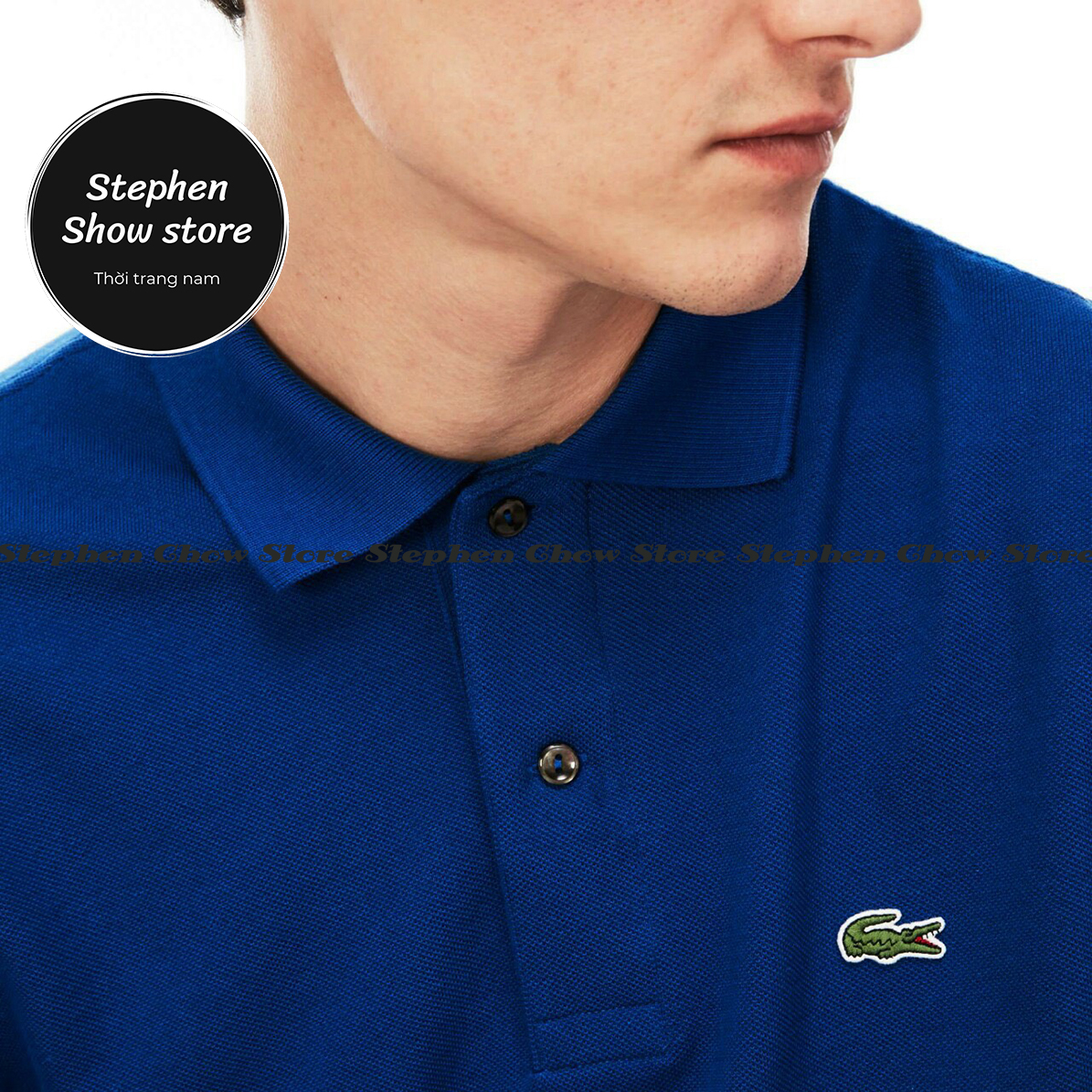 Áo thun nam cá sấu cao cấp thiết kế cổ bẻ có logo thêu size m đến 4xl kyf06