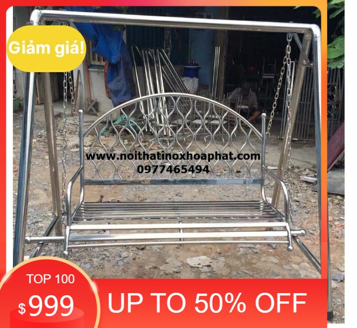 Xích ĐU INOX 1m6 ghế ngồi 1m2 trang trí cho không  gian nhà bạn