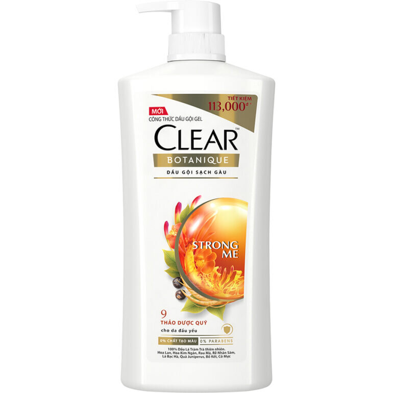 Dầu gội sạch gàu clear thảo dược 650g
