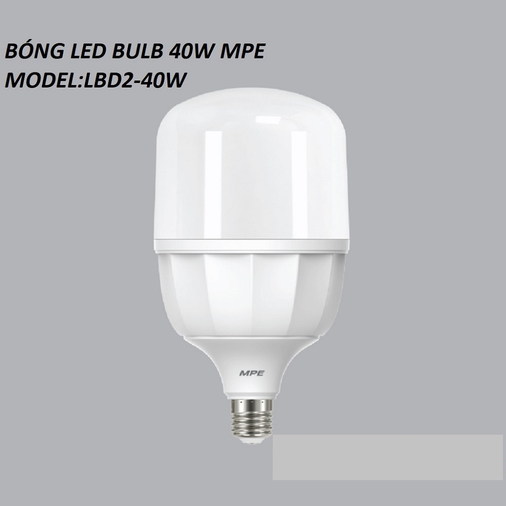 Bóng led bup 40w mpe , bóng đèn led model lbd2-40w