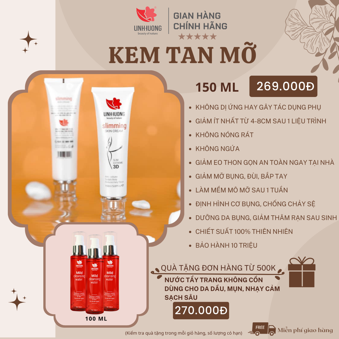 Kem tan mỡ | Slimming Cream 3D