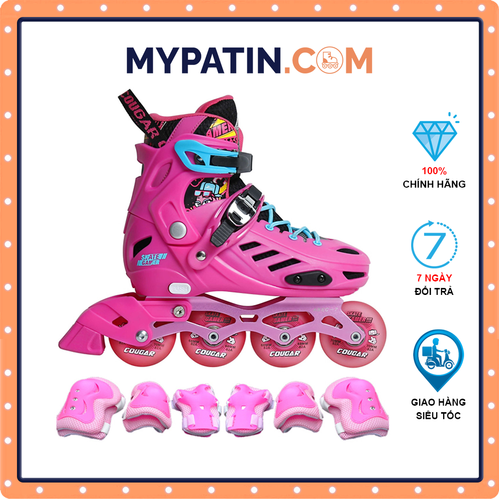 Giày Patin Cougar MZS313 -QS, giày trượt patin cao cấp, điều chỉnh size