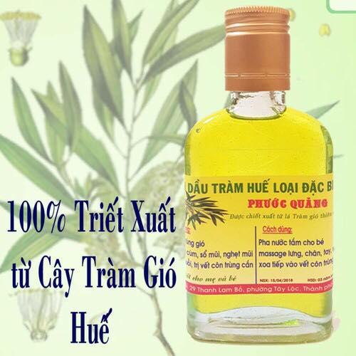 Combo 4 chai tinh dầu tràm hiệu PHƯỚC QUẢNG nguyên chất