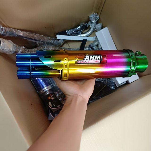 Pô AHM 6 nòng Titan siêu đẹp dành cho mọi loại xe giá rẽ