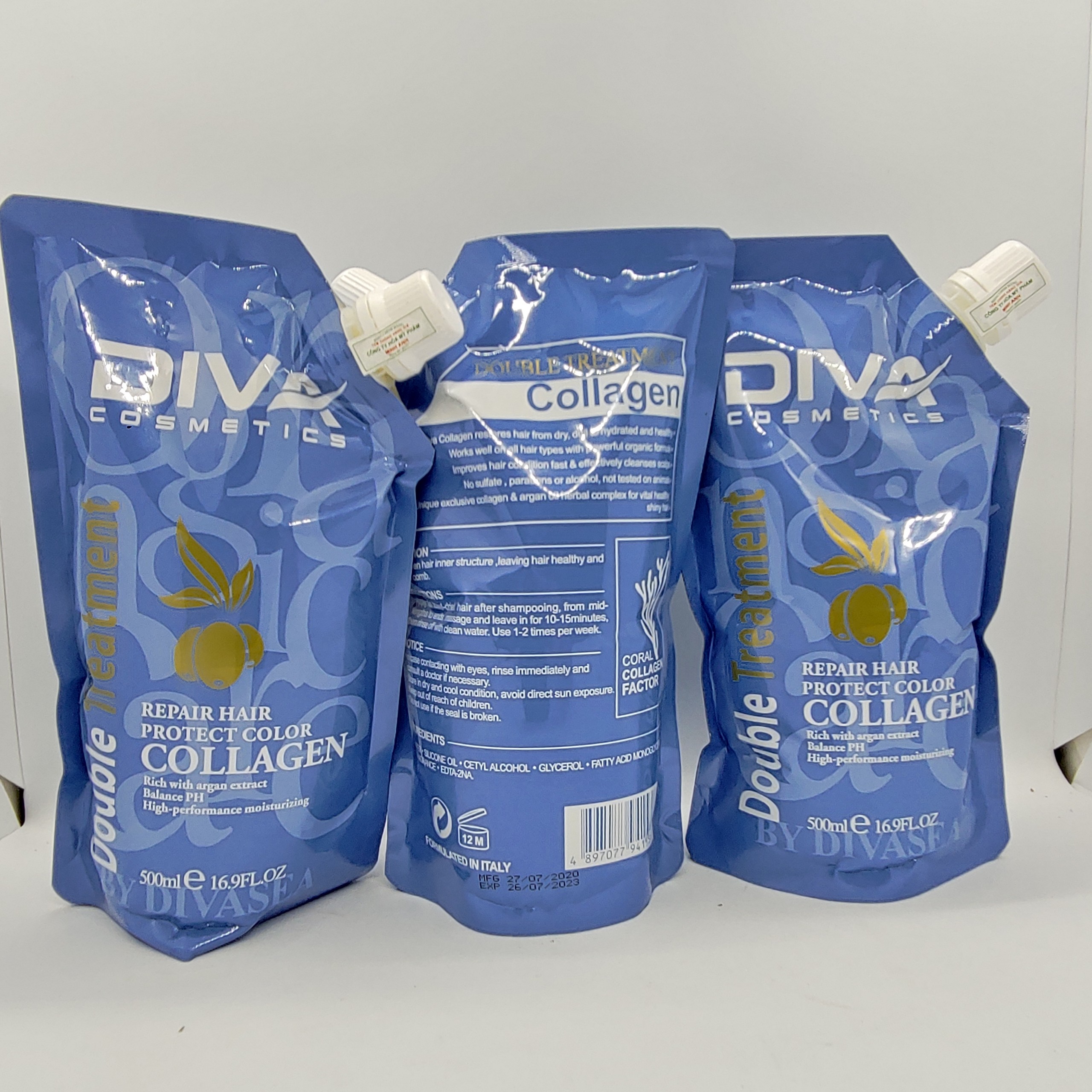Dầu hấp phục hồi collagen diva 500ml