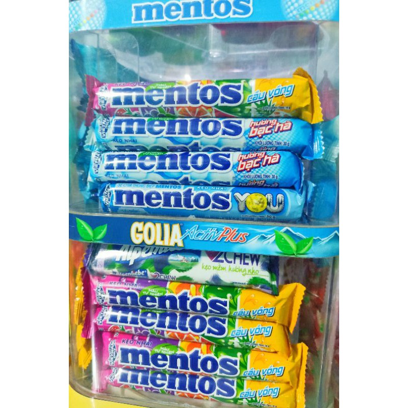 Kẹo Mentos Cầu vồng hộp 16 thỏi