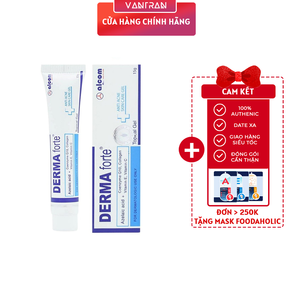 DermaForte 15g - gel ngừa mụn giảm thâm liền sẹo