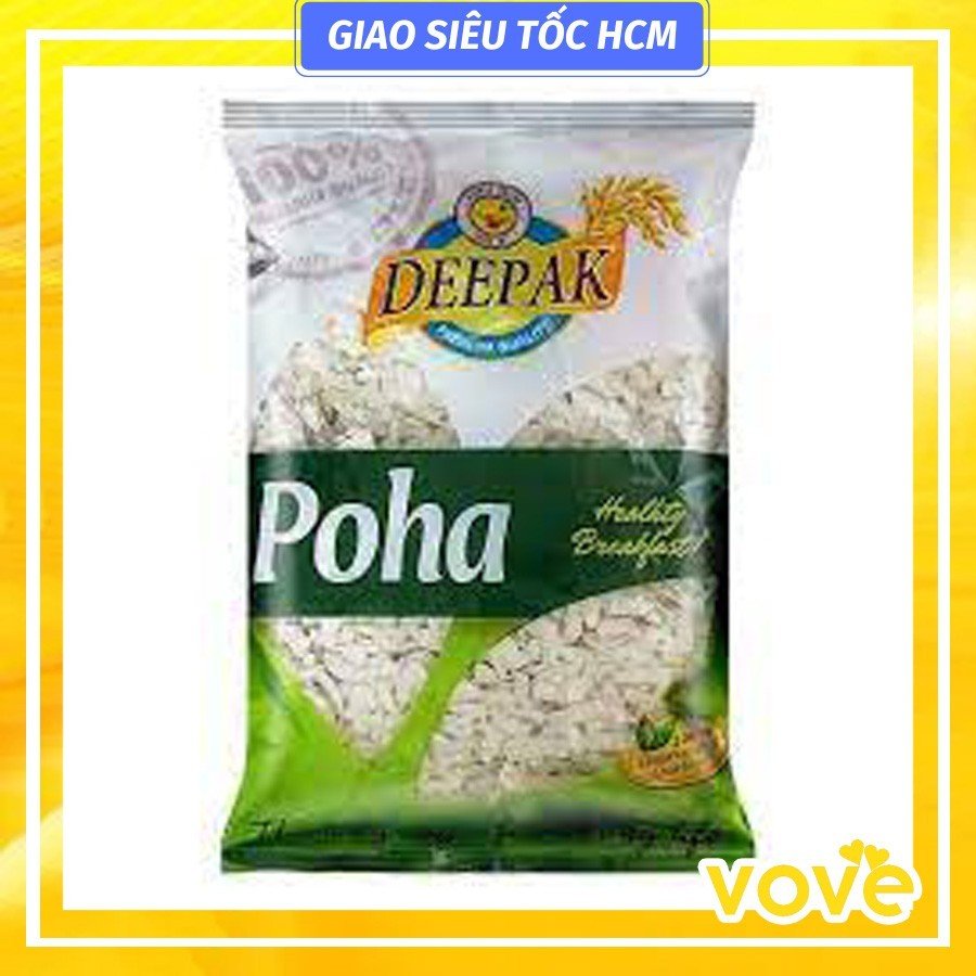 Gạo dẹp (Cốm dẹp) Ấn Độ DEEPAK Poha Rice Flakes 500gr