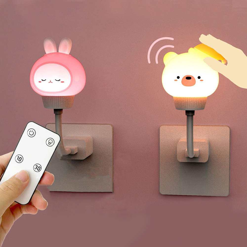Romoss Đèn Ngủ led Hình Gấu Dễ Thương Với Điều Khiển Từ Xa Dành Cho Trẻ Em
